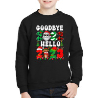 Goodbye 2022 Hello 2023 Merry Christmas Happy New Year 2023 Youth Sweatshirt | Artistshot