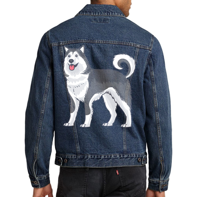 Funny T  Shirt Alaskan Malamute Dog Gift Idea T  Shirt Men Denim Jacket | Artistshot