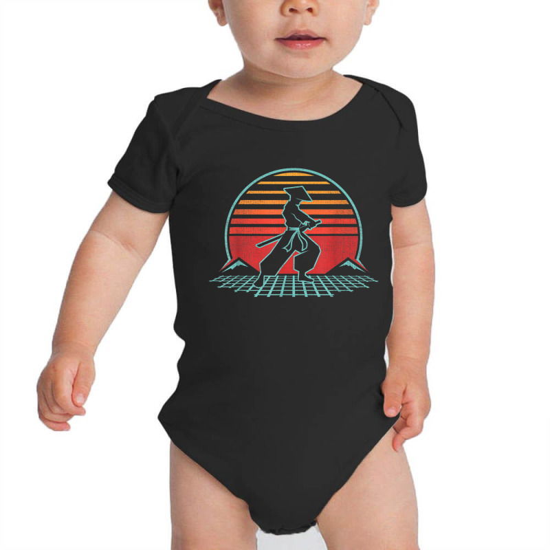 Samurai Warrior Bushido Japan Anime Retro 80s Style Gift Baby Bodysuit by MindyLeeLucas | Artistshot