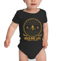 Bees Are Life Save The Bees Baby Bodysuit | Artistshot