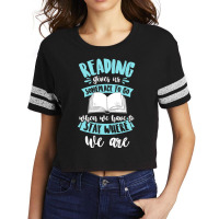 Reading Gives Us Some Place To Go When We Have To Stay Scorecard Crop Tee | Artistshot