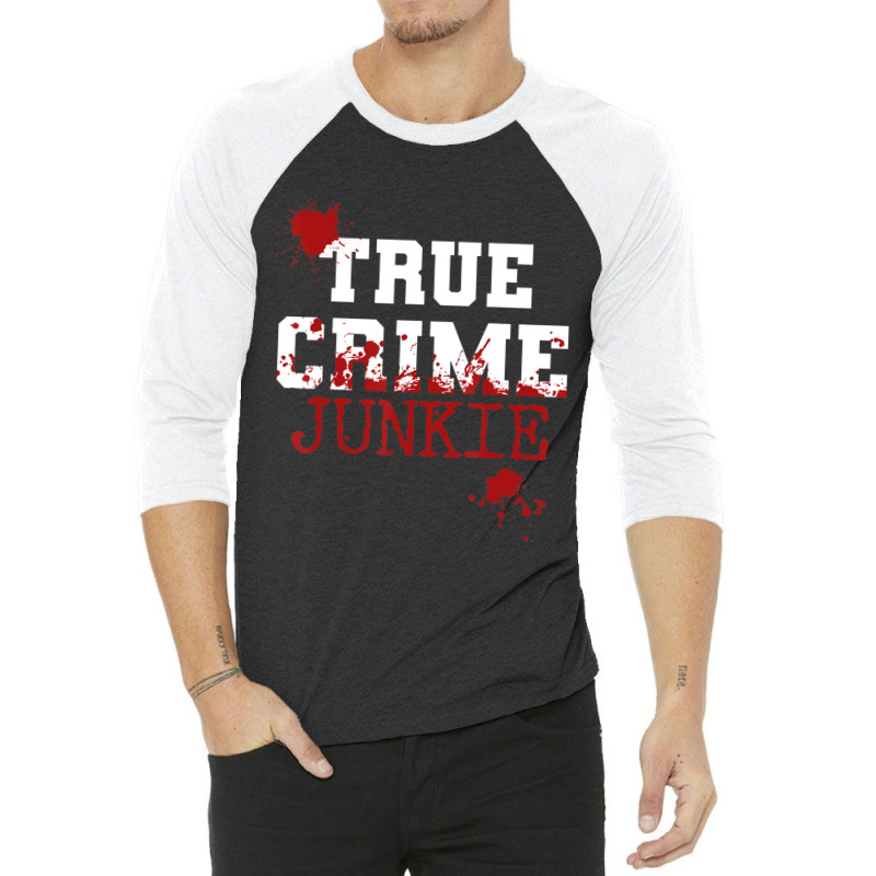 True Crime Junkie Podcast Documentary Forensic Science Blood (2) 3/4 Sleeve Shirt | Artistshot