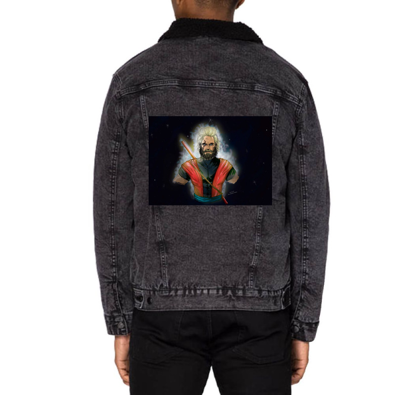 Goku %232 Unisex Sherpa-Lined Denim Jacket by bummercaught | Artistshot