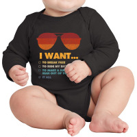 I Want To Ride My Bicycle I Aviator Sunglasses Long Sleeve Baby Bodysuit | Artistshot