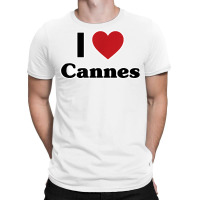 I Love Cannes, France, Europe With Red Love Heart T Shirt T-shirt | Artistshot