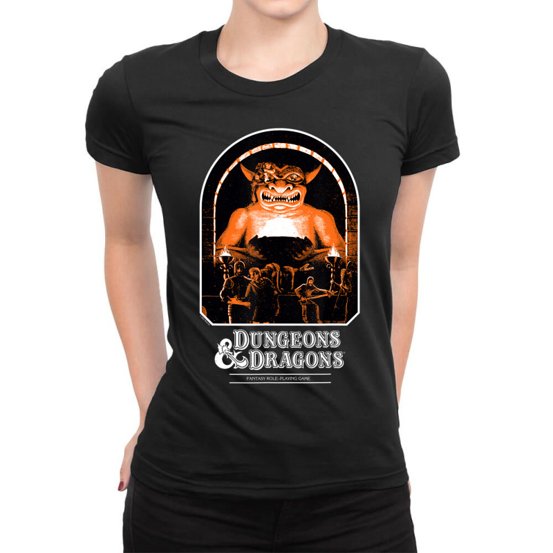 Dungeons & Dragons Vintage Player's Handbook Ladies Fitted T-shirt | Artistshot