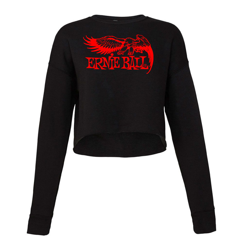 Ernie Ball Best Bass Guitars Red Color Cropped Sweater by rashidhuseinshop | Artistshot