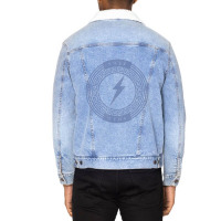 Greek God Zeus Lightning Bolt Symbol Mythology Unisex Sherpa-lined Denim Jacket | Artistshot