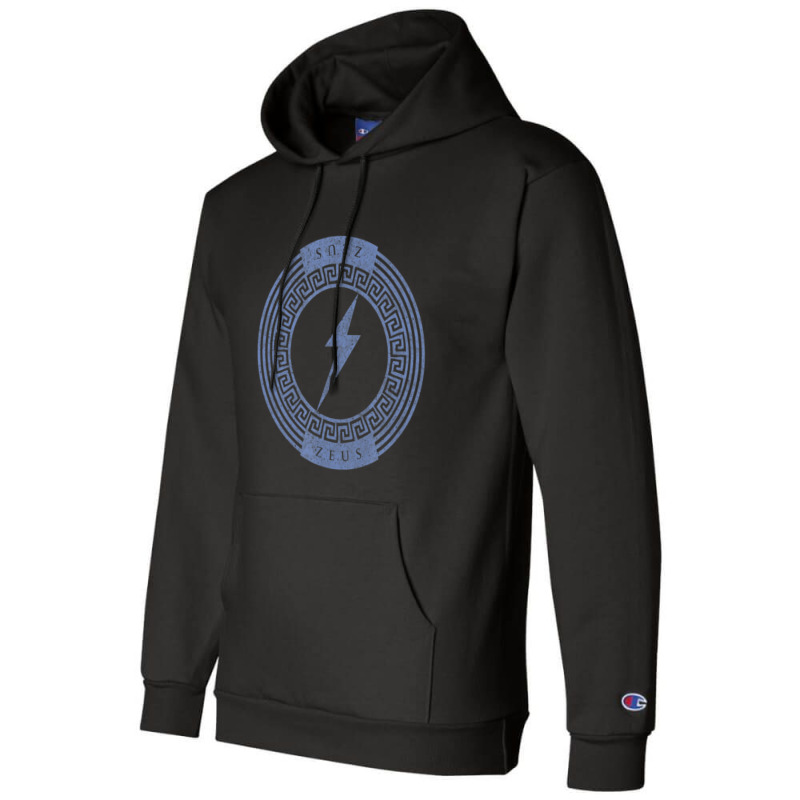 Greek God Zeus Lightning Bolt Symbol Mythology Champion Hoodie by bummercaught | Artistshot