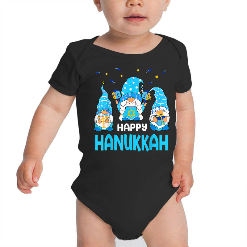 Jewish Happy Hanukkah Gnome Menorah Jew Holiday T Shirt Baby Bodysuit | Artistshot