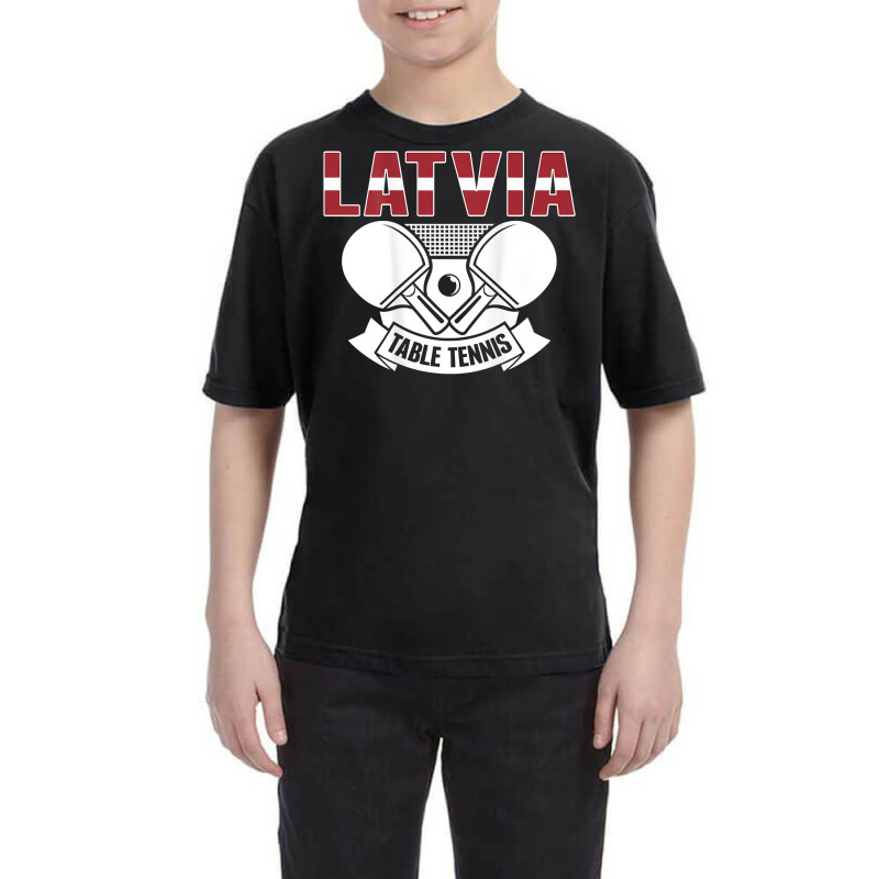 Latvia Table Tennis Lovers   Support Latvian Ping Pong Team T Shirt Youth Tee | Artistshot