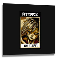 Female Titan-czuun Metal Print Square | Artistshot