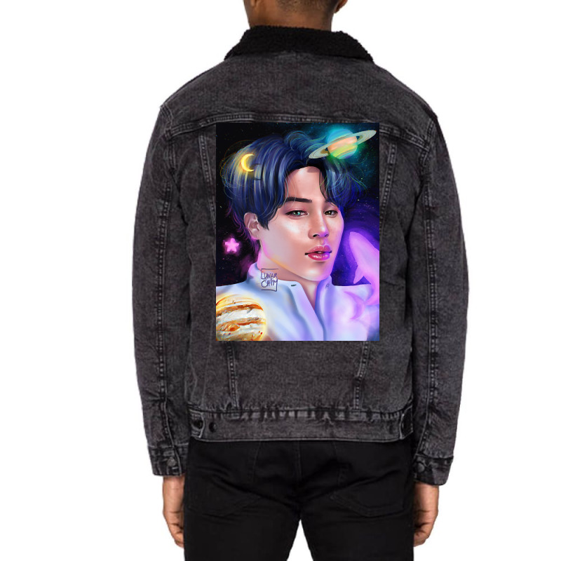 My Universe Jimin Unisex Sherpa-lined Denim Jacket | Artistshot