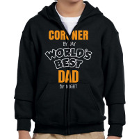 Coroner By Day Worlds Best Dad By Night Father's Day Gift Youth Zipper Hoodie | Artistshot