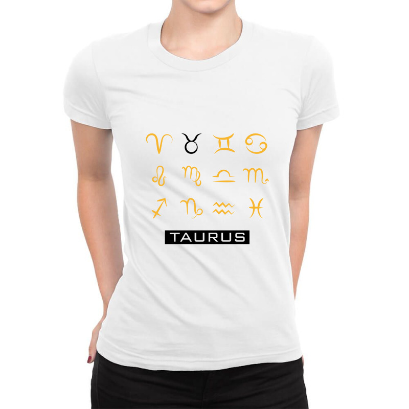 Taurus Ladies Fitted T-Shirt by Ale Ceconello | Artistshot