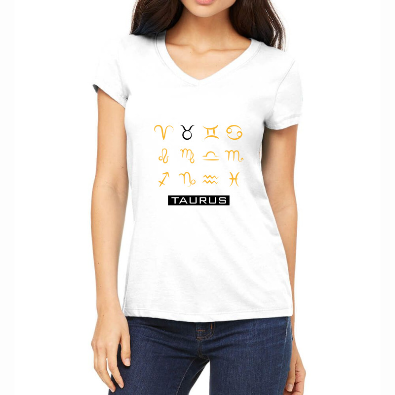 Taurus Women's V-Neck T-Shirt by Ale Ceconello | Artistshot