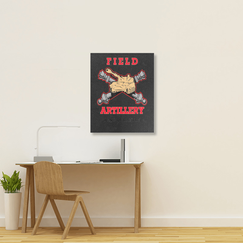 Field Artillery King Of Battle Portrait Canvas Print | Artistshot