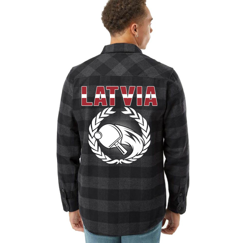 Latvia Table Tennis Lovers Latvian Ping Pong Team Supporter Premium T Flannel Shirt by alicakarste3vs | Artistshot