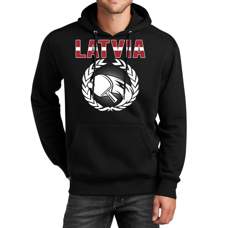 Latvia Table Tennis Lovers Latvian Ping Pong Team Supporter Premium T Unisex Hoodie by alicakarste3vs | Artistshot