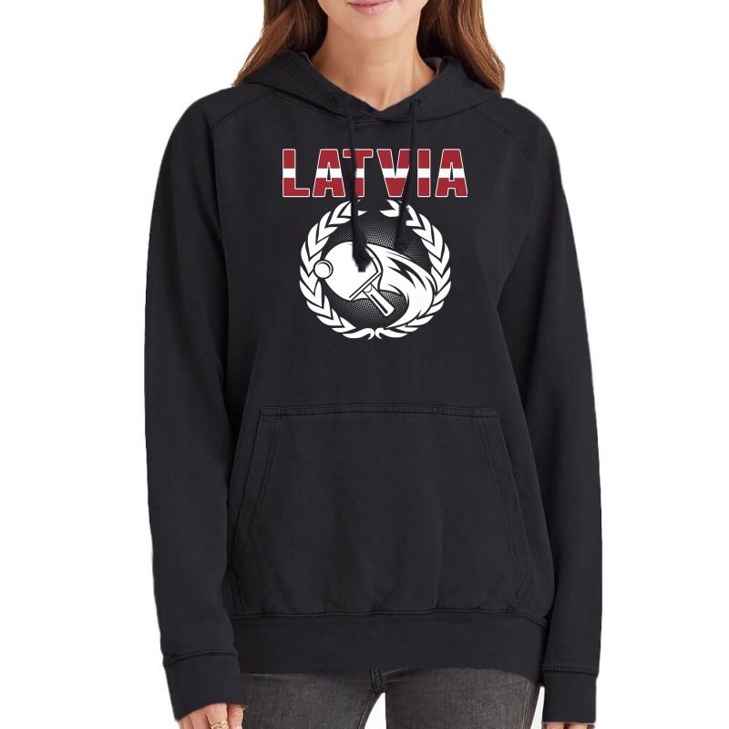 Latvia Table Tennis Lovers Latvian Ping Pong Team Supporter Premium T Vintage Hoodie by alicakarste3vs | Artistshot