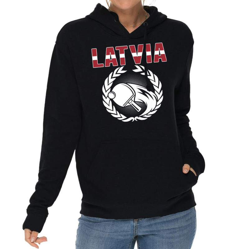 Latvia Table Tennis Lovers Latvian Ping Pong Team Supporter Premium T Lightweight Hoodie by alicakarste3vs | Artistshot