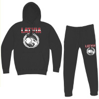 Latvia Table Tennis Lovers Latvian Ping Pong Team Supporter Premium T Hoodie & Jogger Set | Artistshot