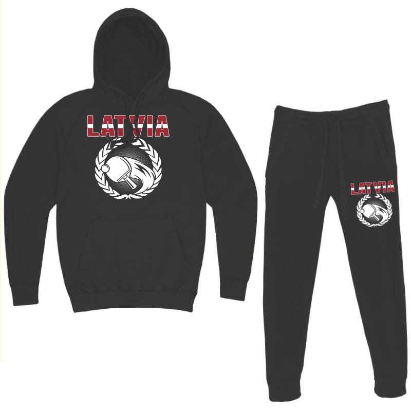 Latvia Table Tennis Lovers Latvian Ping Pong Team Supporter Premium T Hoodie & Jogger set by alicakarste3vs | Artistshot