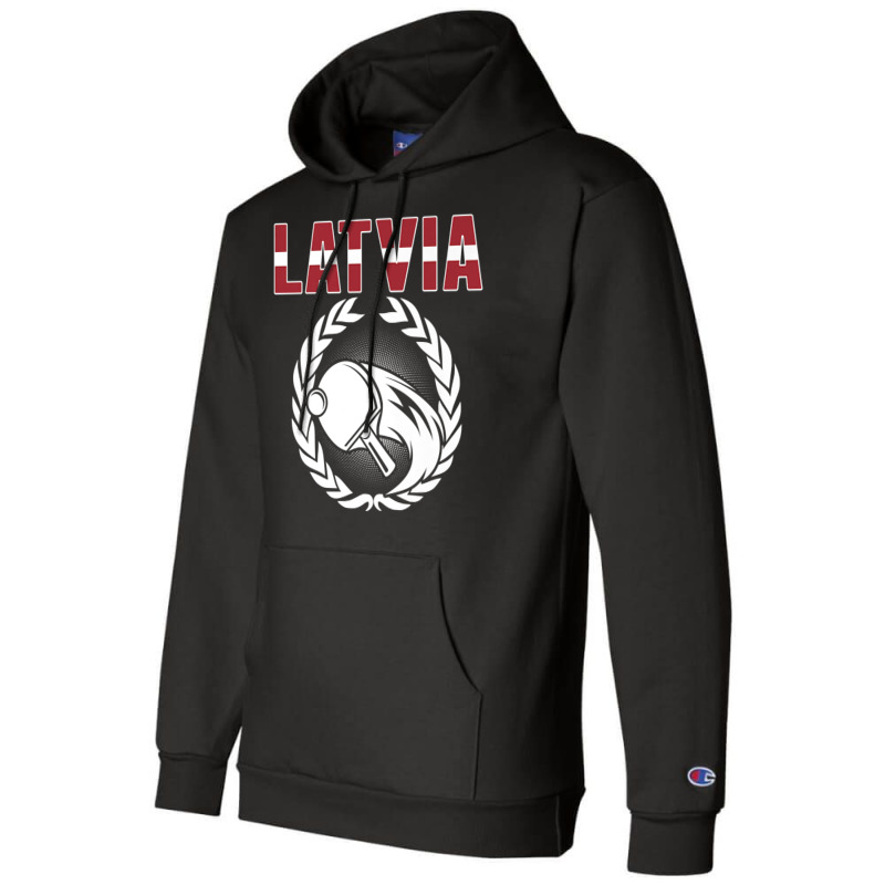 Latvia Table Tennis Lovers Latvian Ping Pong Team Supporter Premium T Champion Hoodie by alicakarste3vs | Artistshot