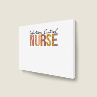 Leopard Infection Control Nurse Print For Nursing Student T Shirt Landscape Canvas Print | Artistshot