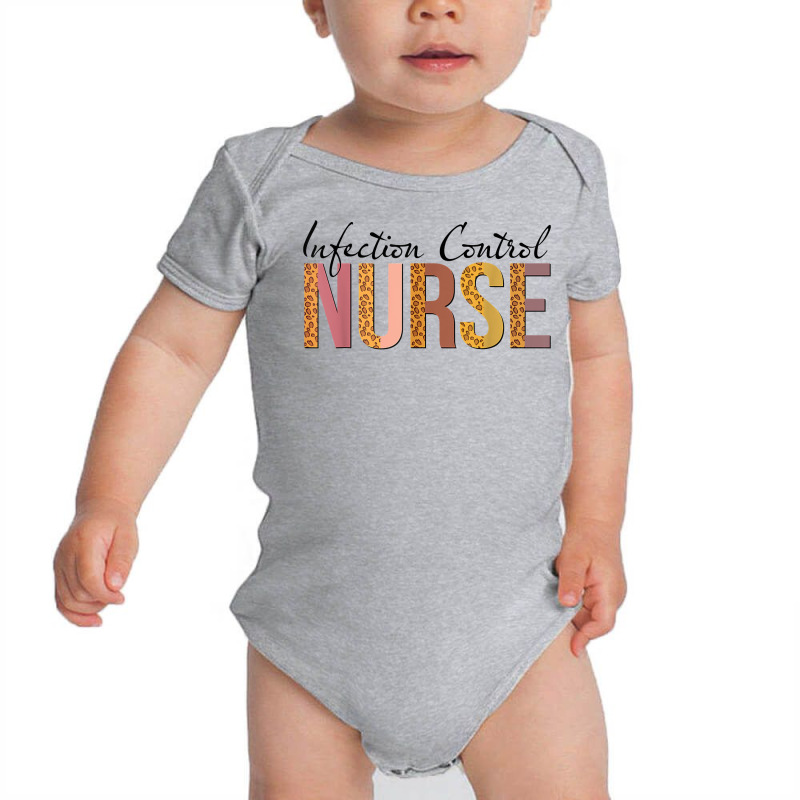 Leopard Infection Control Nurse Print For Nursing Student T Shirt Baby Bodysuit | Artistshot