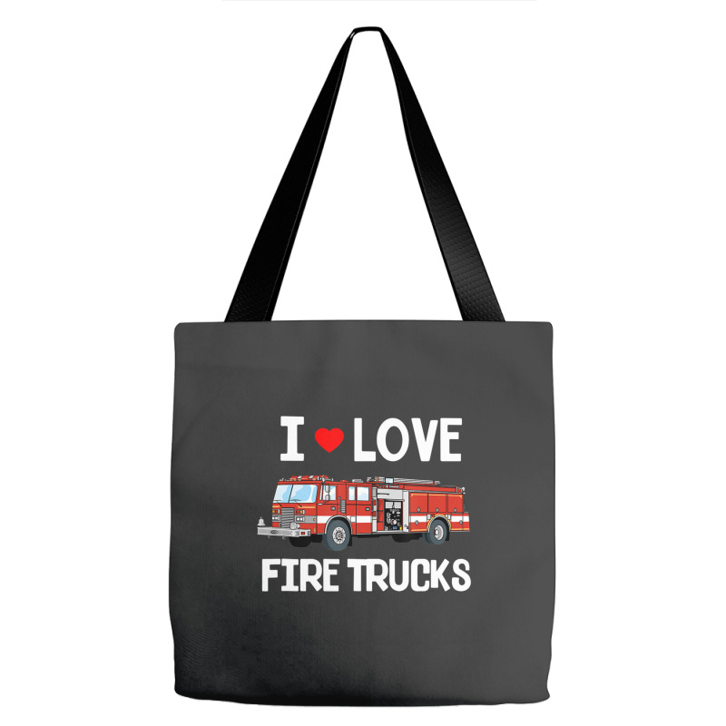 I Love Fire Trucks Toddler Kids Tote Bags | Artistshot