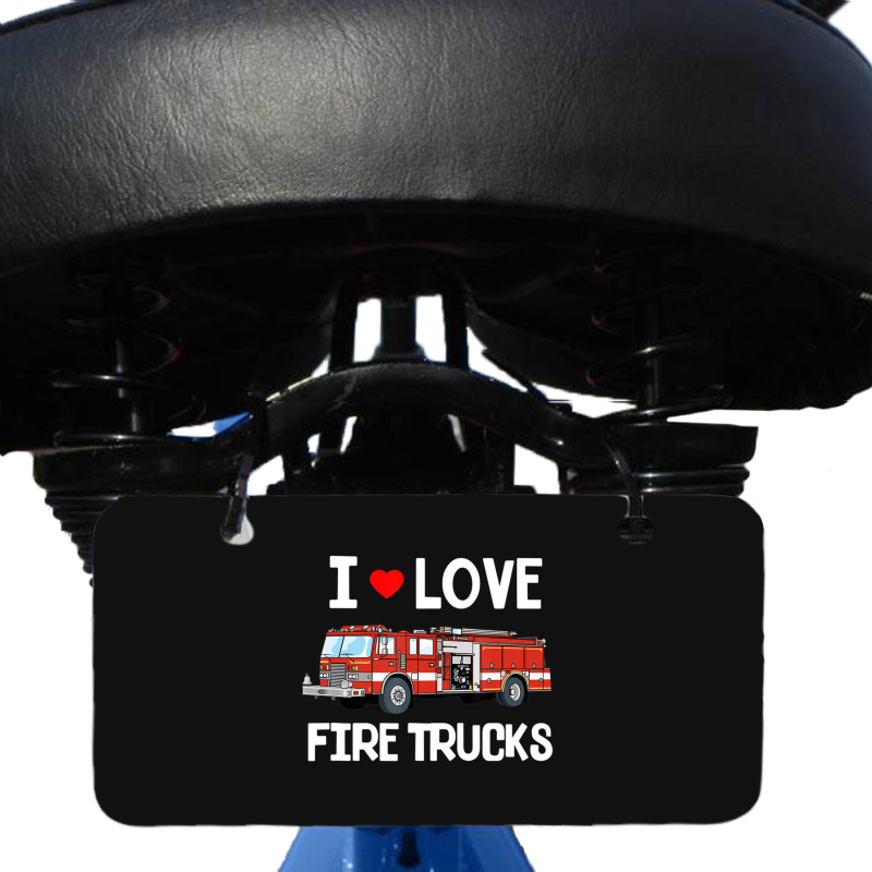 I Love Fire Trucks Toddler Kids Bicycle License Plate | Artistshot