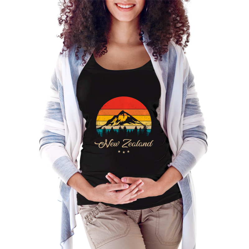 New Zealand Reminder New Zealand Souvenir Maternity Scoop Neck T-shirt by behindcedar22 | Artistshot