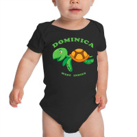 Kids Children's Sea Turtle Dominica, West Indies Vacation T Shirt Baby Bodysuit | Artistshot