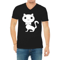 Cute Cat Kitties International Cat Day-traee V-neck Tee | Artistshot