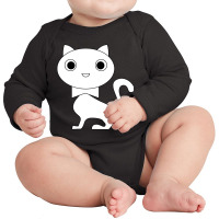 Cute Cat Kitties International Cat Day-traee Long Sleeve Baby Bodysuit | Artistshot