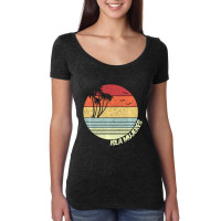 Isla Mujeres Mexico Beach Vacation Souvenir Women's Triblend Scoop T-shirt | Artistshot