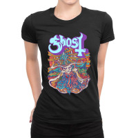 Ghost Seven Inches Of Satanic Panic Ladies Fitted T-shirt | Artistshot