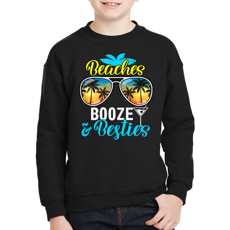 Girls Trip Women, Men Vegas Hawaii Beaches Booze And Besties Youth Sweatshirt by rastyrocl | Artistshot