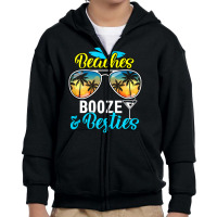 Girls Trip Women, Men Vegas Hawaii Beaches Booze And Besties Youth Zipper Hoodie | Artistshot