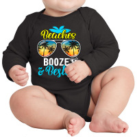 Girls Trip Women, Men Vegas Hawaii Beaches Booze And Besties Long Sleeve Baby Bodysuit | Artistshot