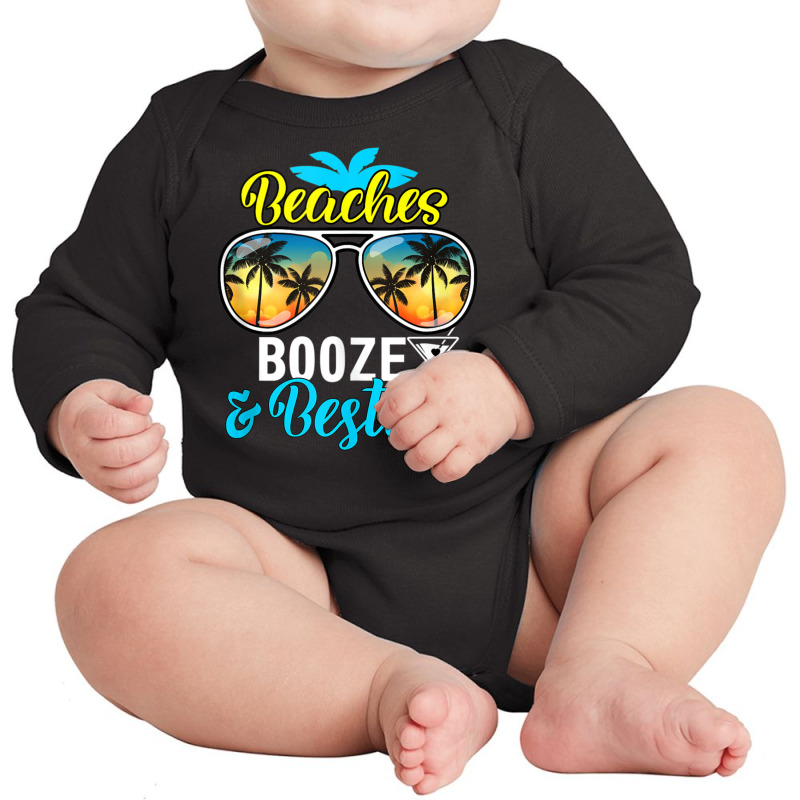 Girls Trip Women, Men Vegas Hawaii Beaches Booze And Besties Long Sleeve Baby Bodysuit by rastyrocl | Artistshot