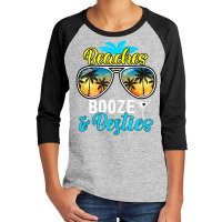 Girls Trip Women, Men Vegas Hawaii Beaches Booze And Besties Youth 3/4 Sleeve | Artistshot