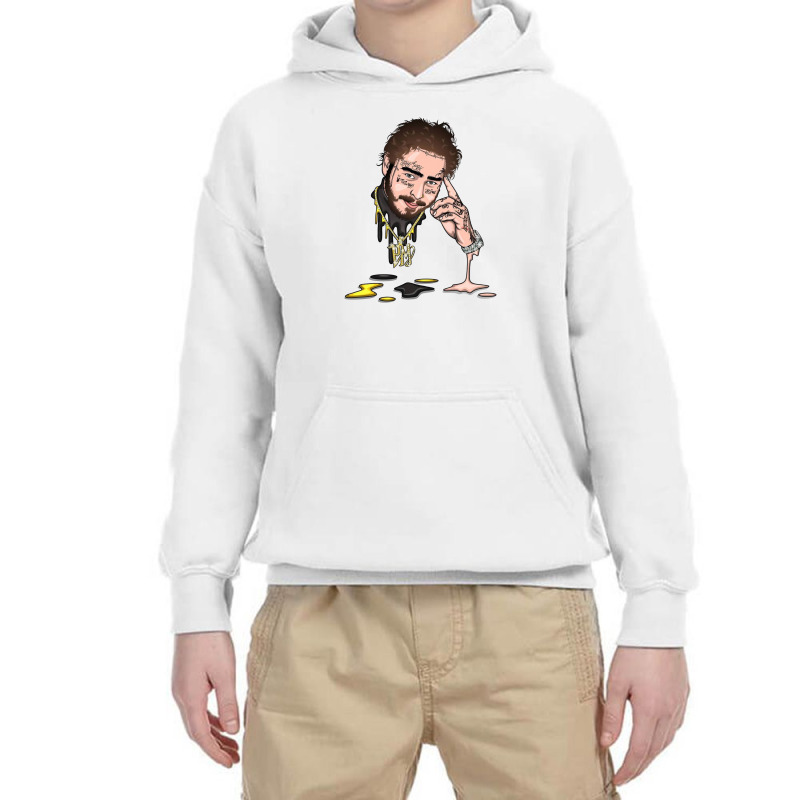 Malone Leave Me Youth Hoodie by adore | Artistshot