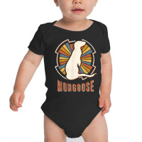 Mongoose Vintage Classic Retro Animal Love T Shirt Baby Bodysuit | Artistshot