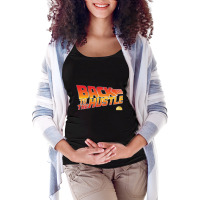 Hustle University - Back To The Hustle Maternity Scoop Neck T-shirt | Artistshot