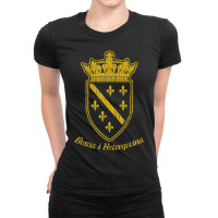 Bosnia Bosnian Flag Bosna I Hercegovina Balkan Fan Ladies Fitted T-shirt | Artistshot