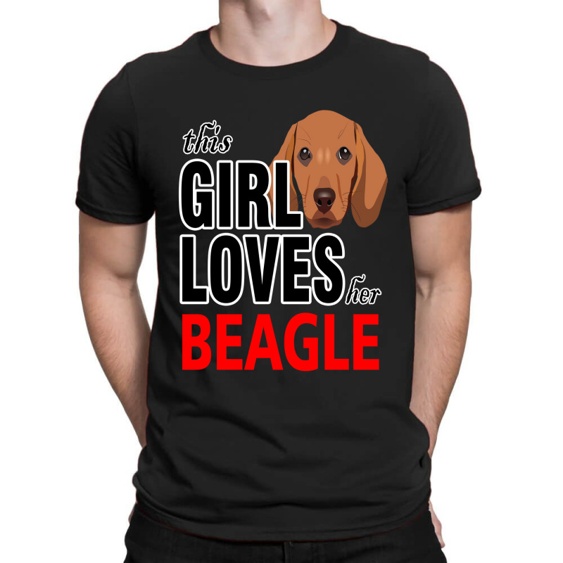 Merry Christmas Dog This Girl Loves Her Beagle T-Shirt by lorismerch | Artistshot