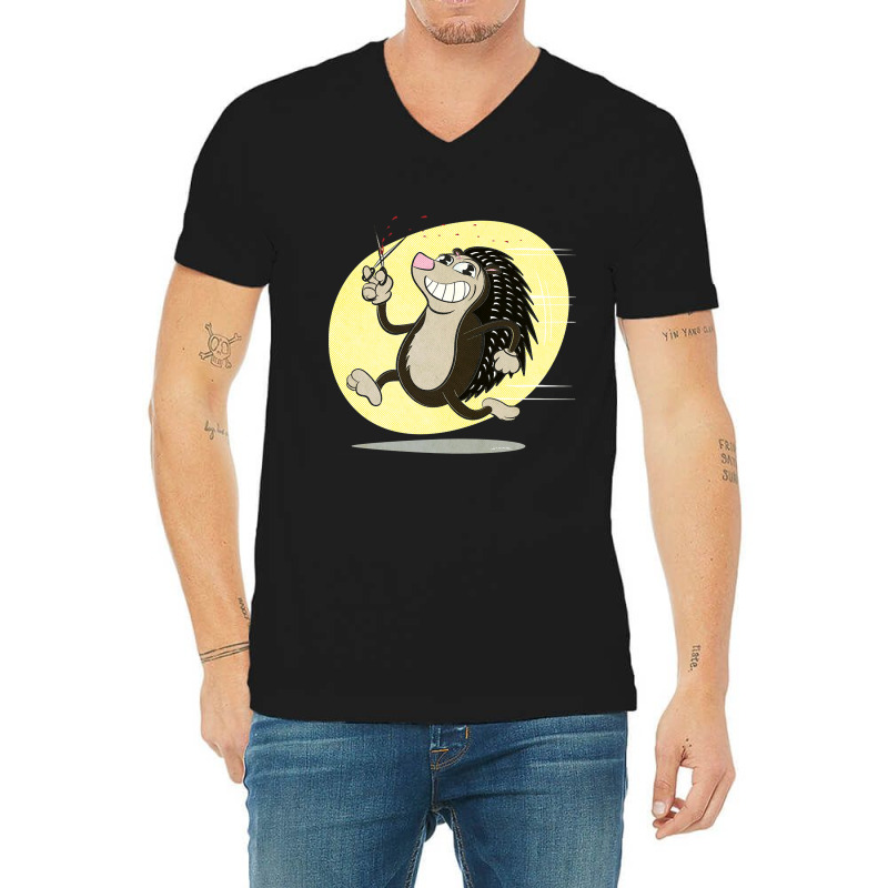 Cuddly Critters Wielding Sharp Objects %234 V-neck Tee | Artistshot