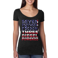 Seven Mother Fuckin' Three Diesel Powered Women's Triblend Scoop T-shirt | Artistshot